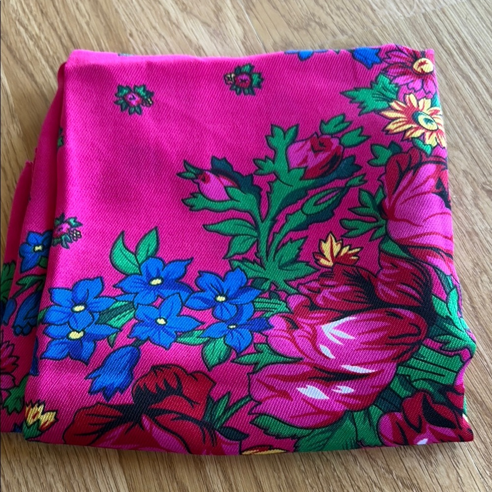 Vibrant Floral Scarf